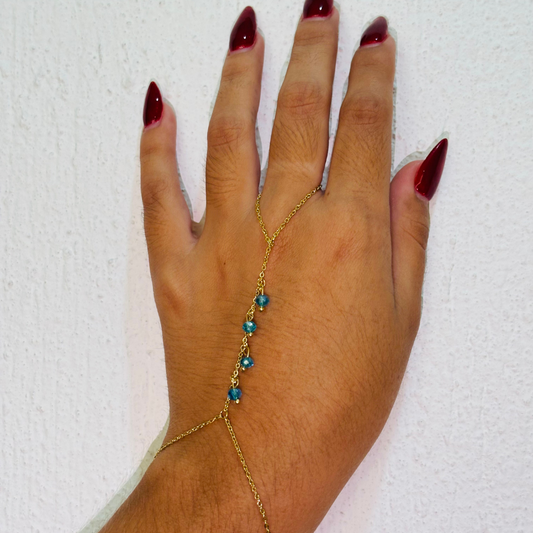 CHAIN BRACELET BLUE DORADO