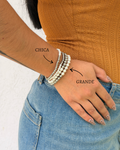 PULSERAS PERLA SILVE