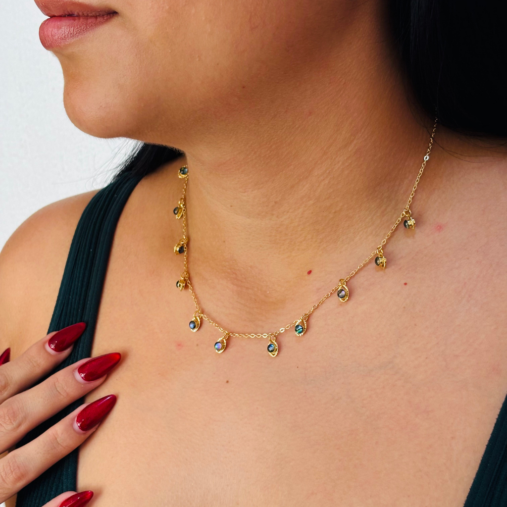 COLLAR ABULON DORADO