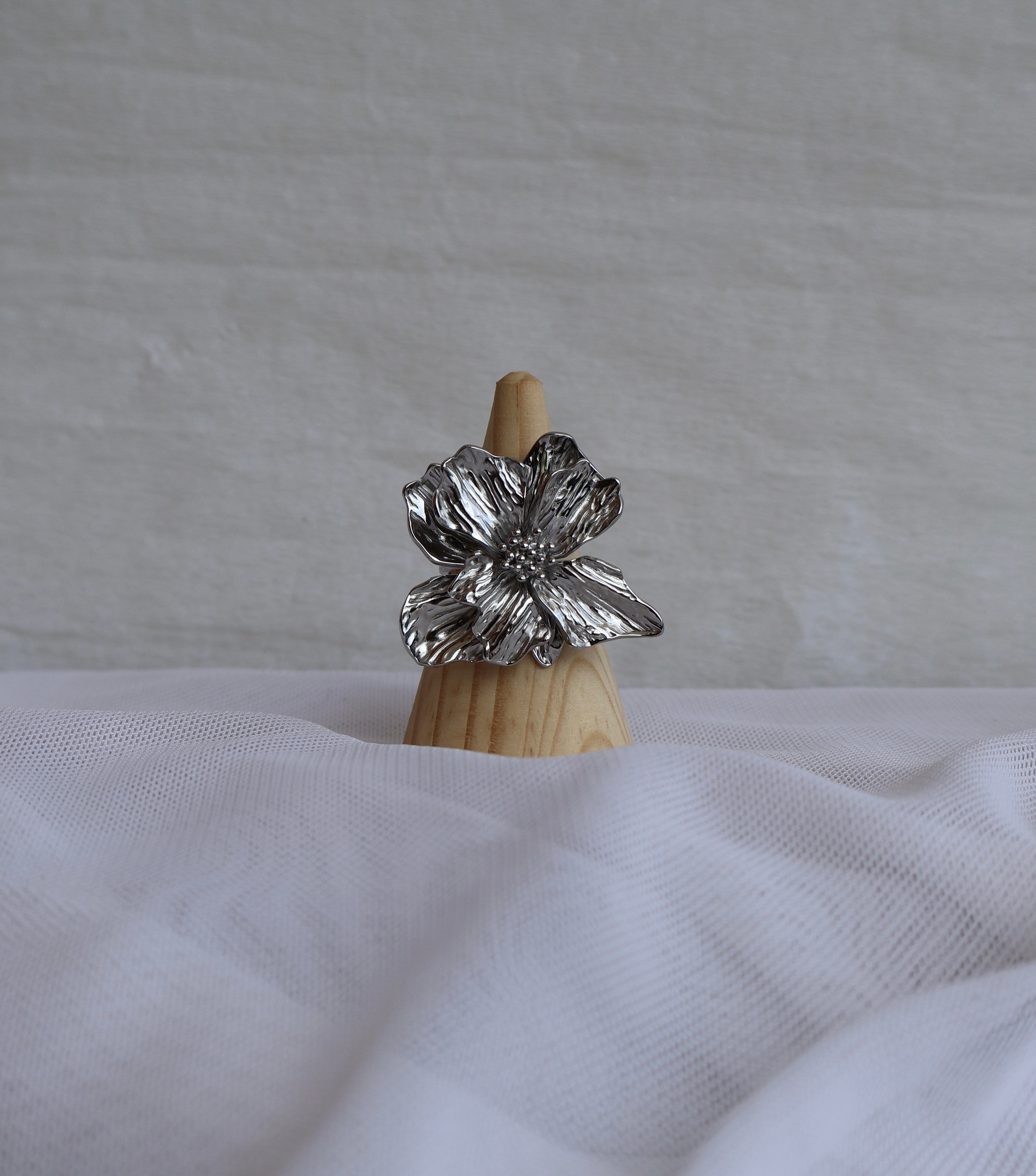 ANILLO ORQUIDEA SILVER