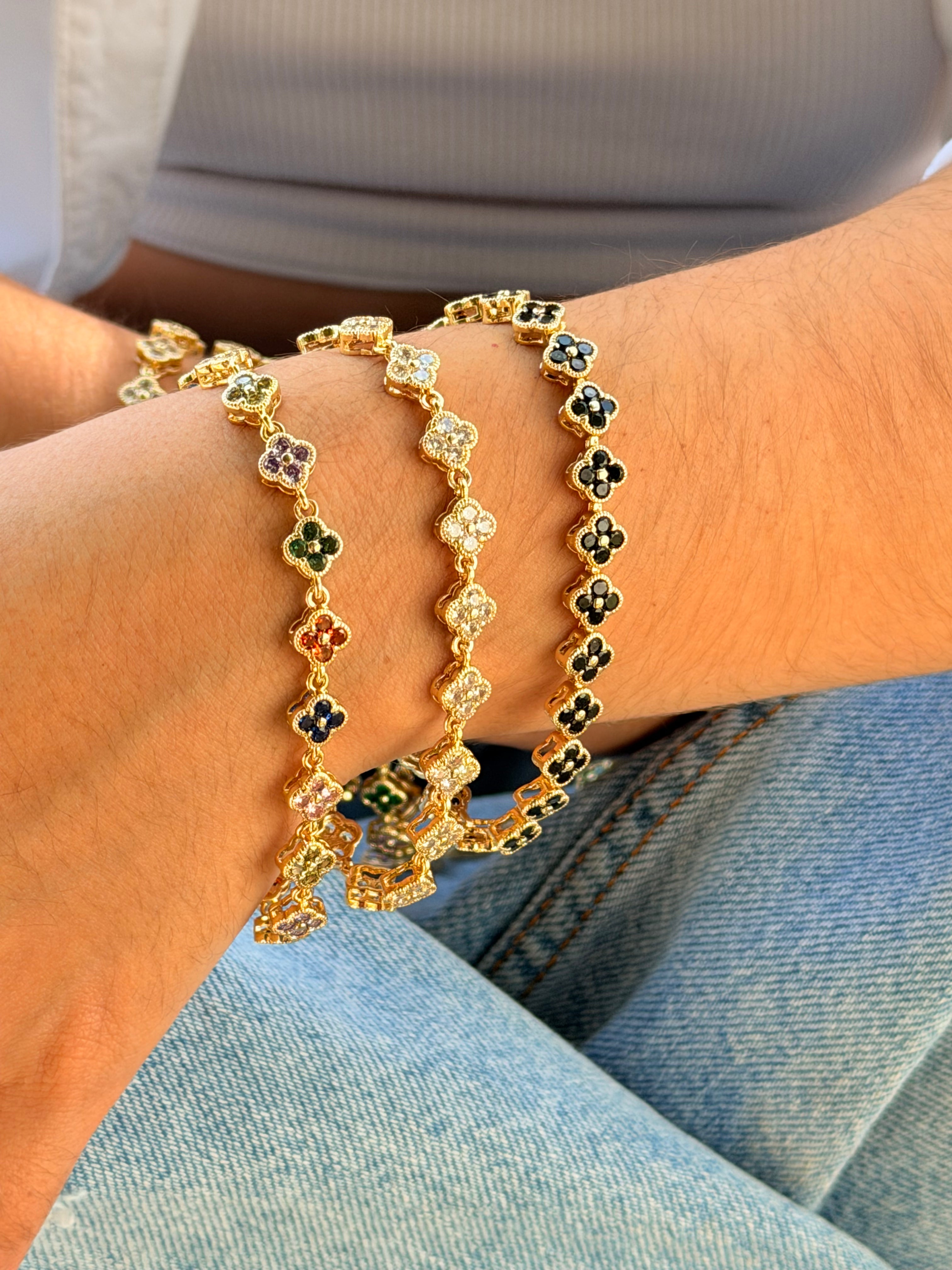 PULSERA TREBOL SHINY