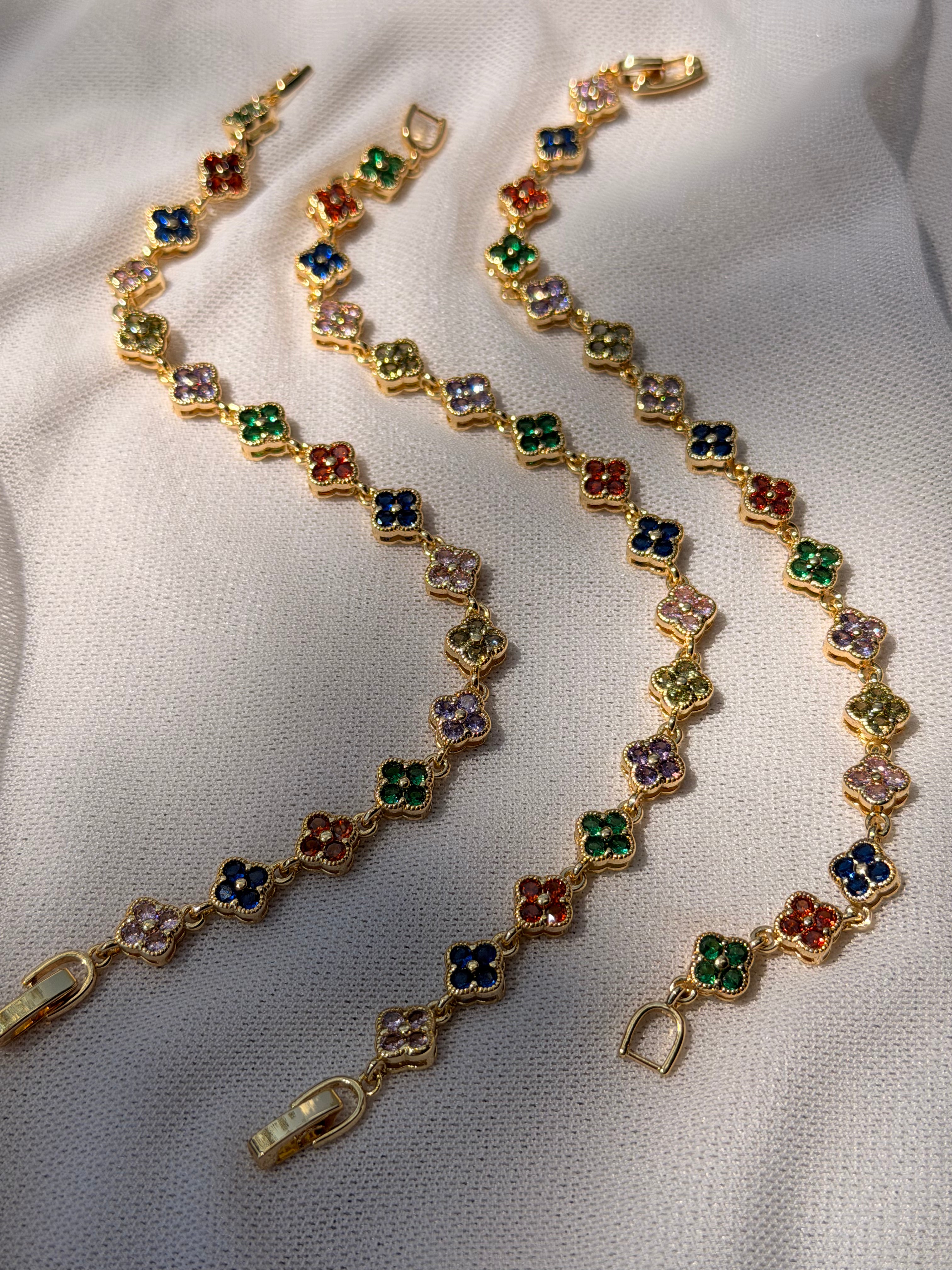 PULSERA TREBOL SHINY