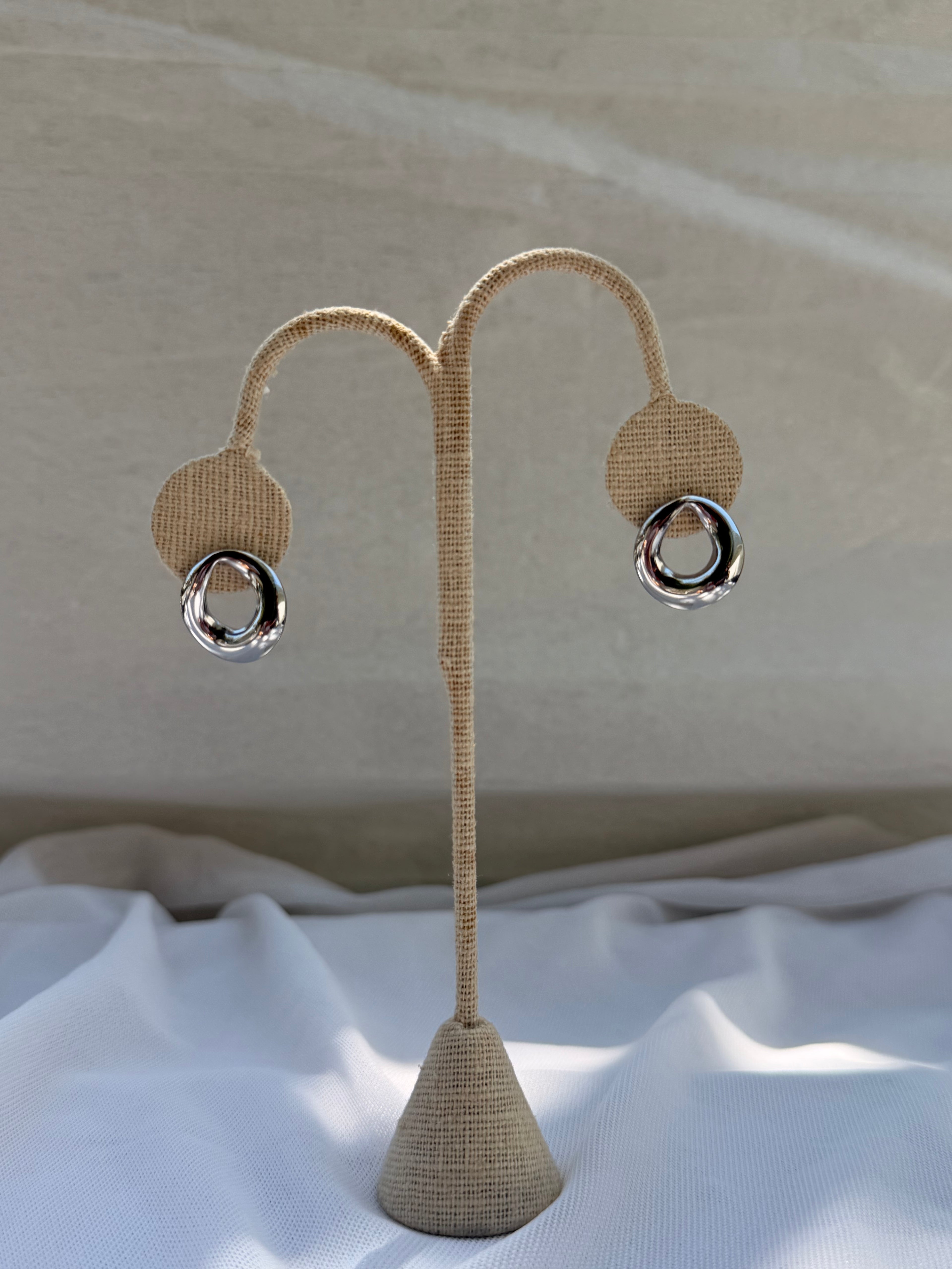 ARETES OVALO SILVER