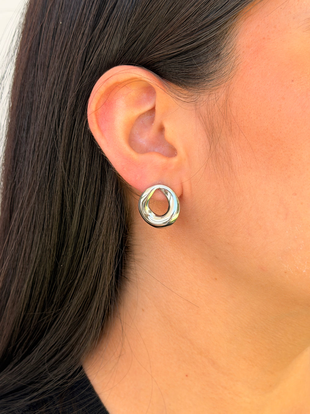 ARETES OVALO SILVER