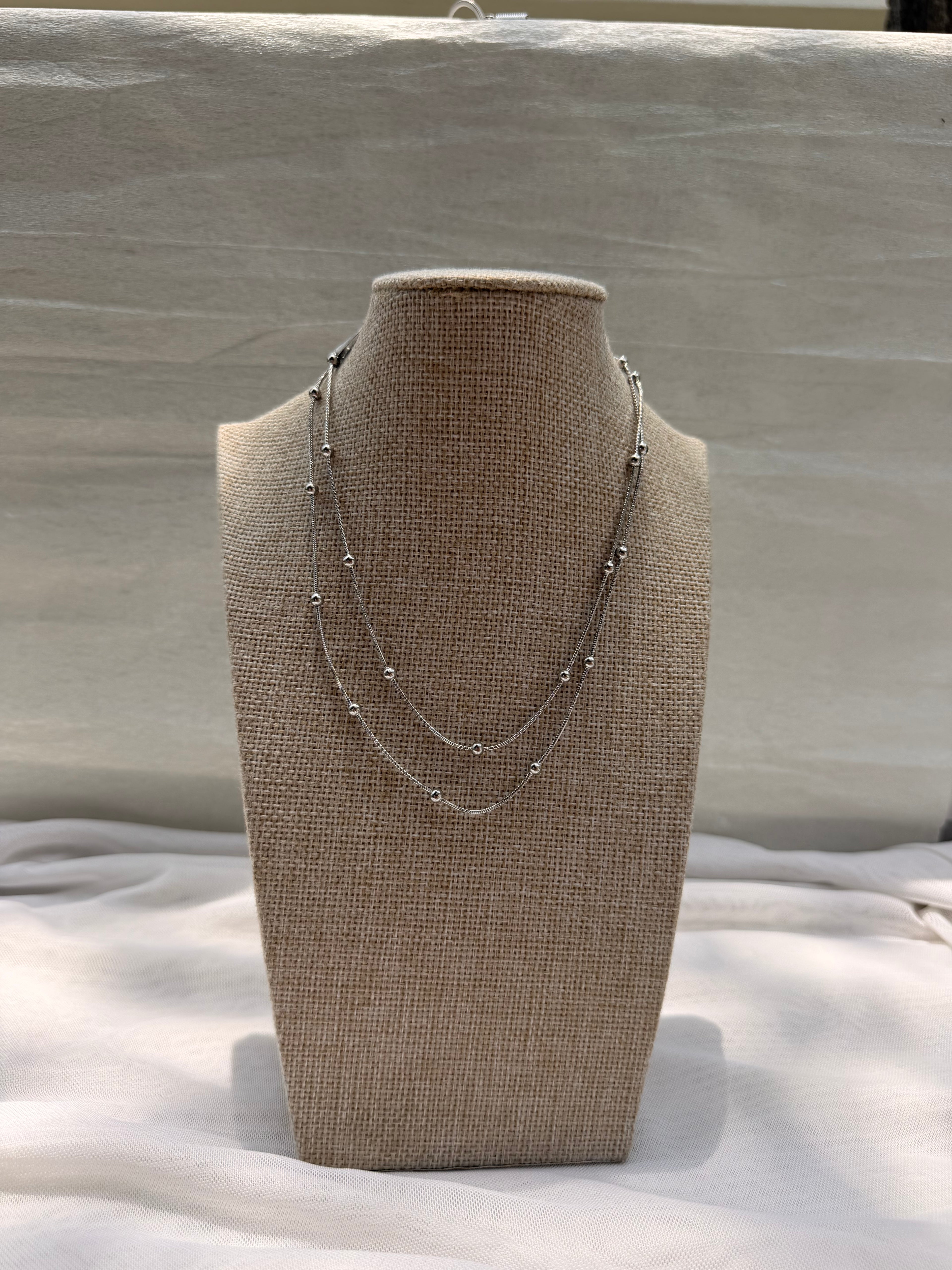 COLLAR CAT DOBLE SILVER