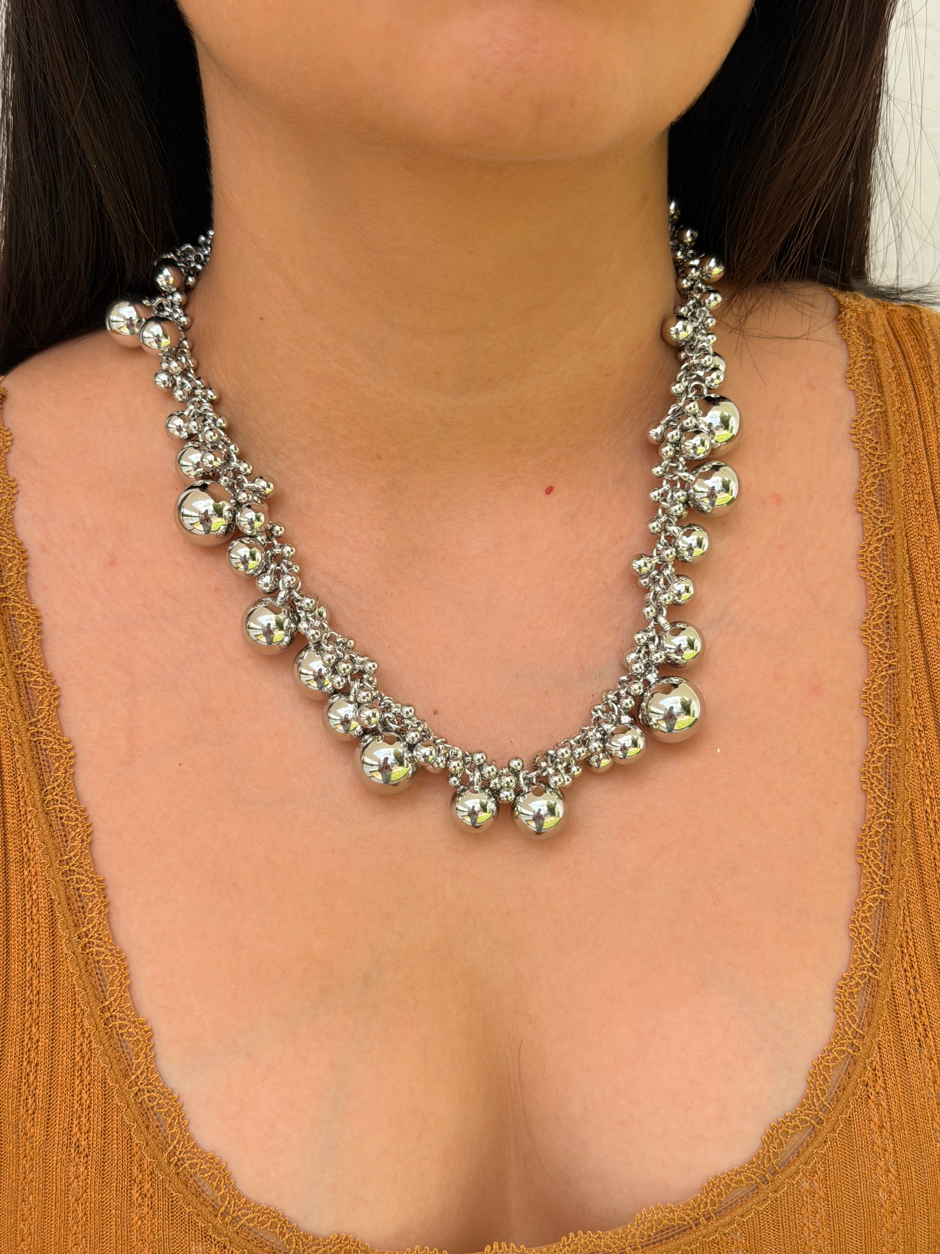 COLLAR CELESTE SILVER
