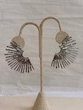 ARETES ABANICO SILVER