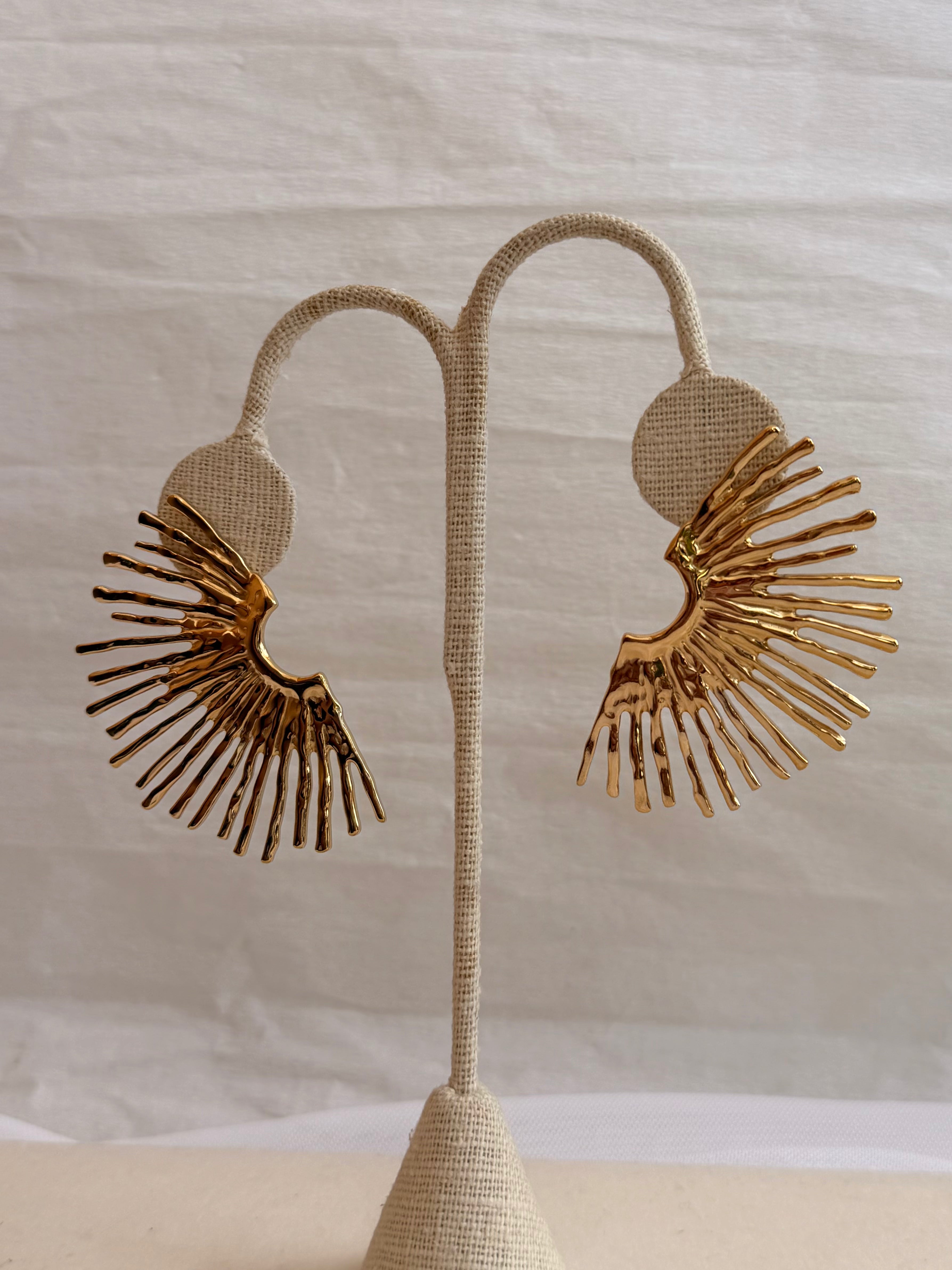 ARETES ABANICO