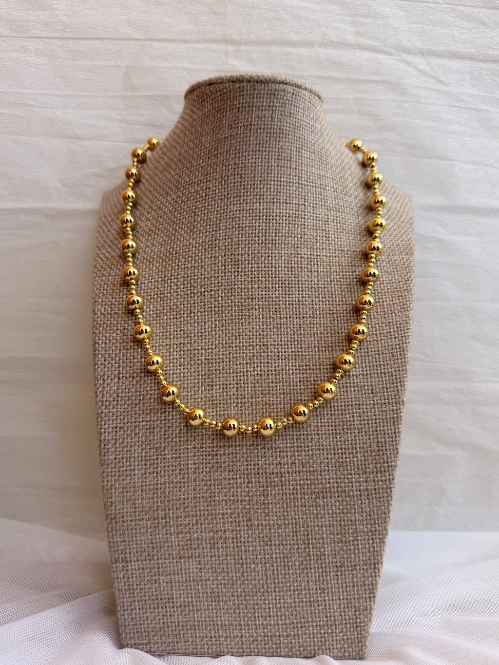 COLLAR PERLA DORADA