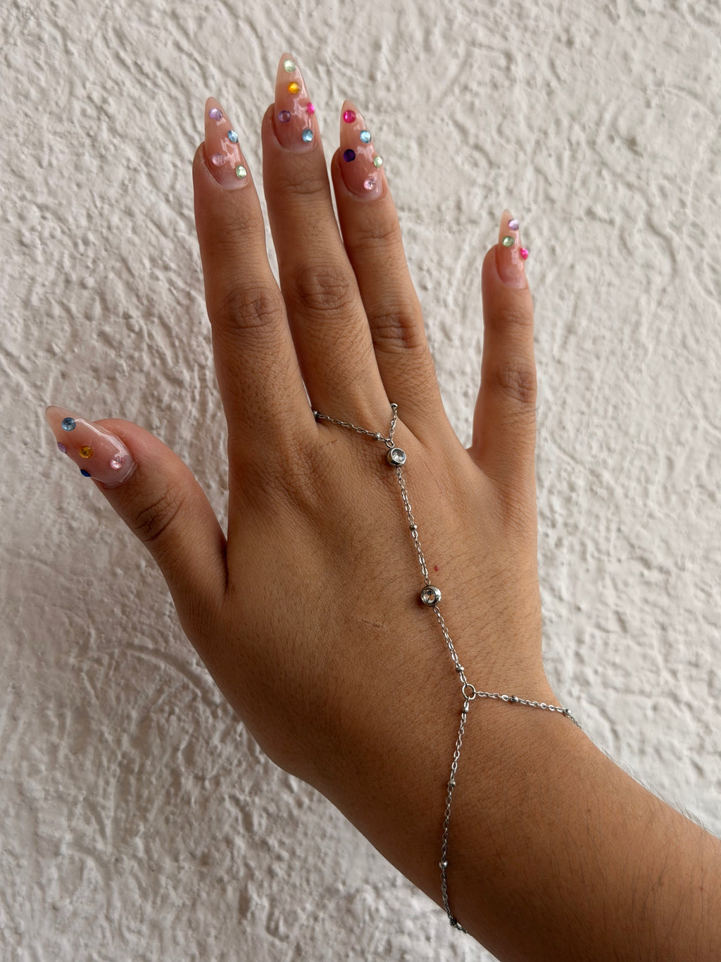 CHAIN BRACELET DIAMOND SILVER