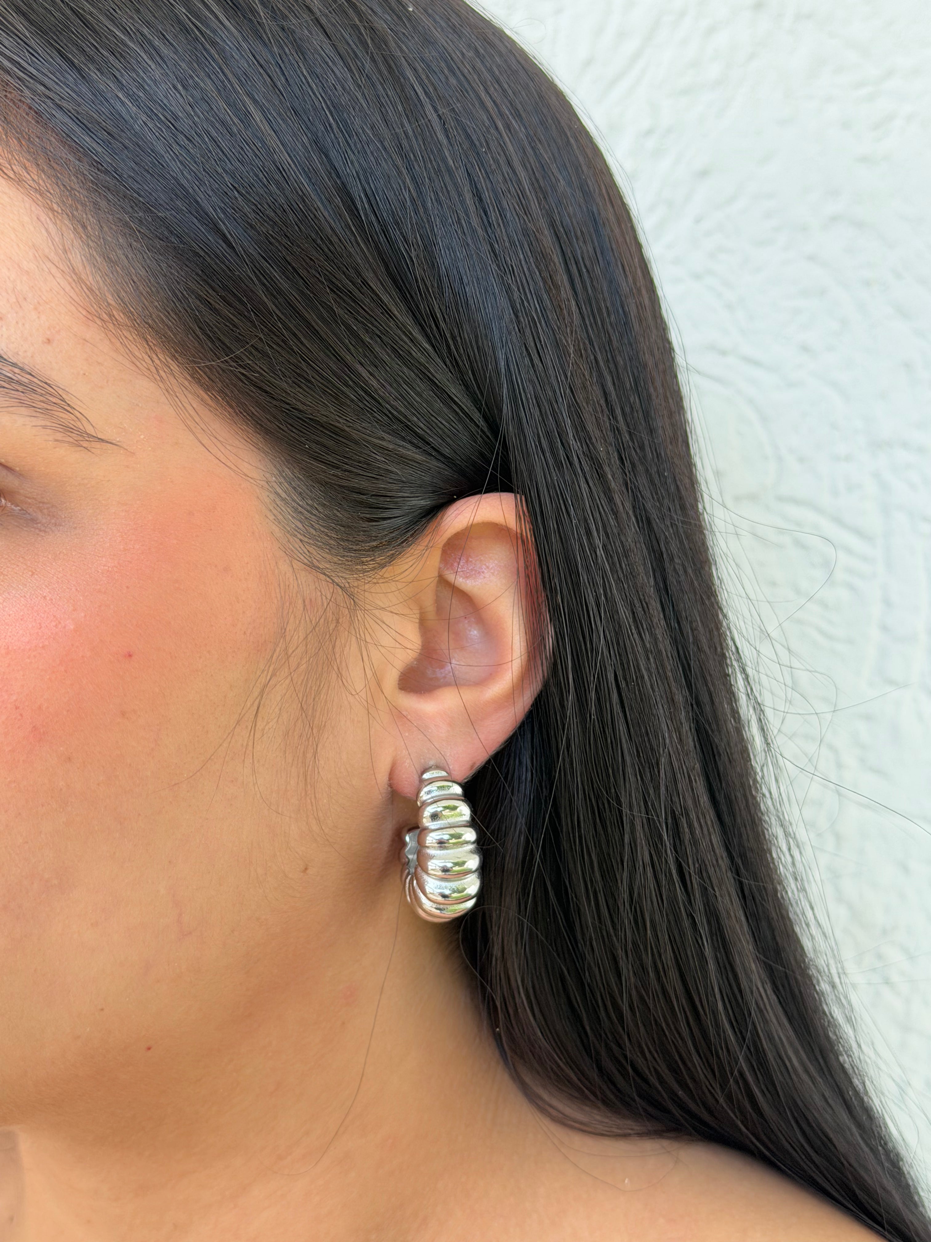 ARETES CHUNKY SILVER