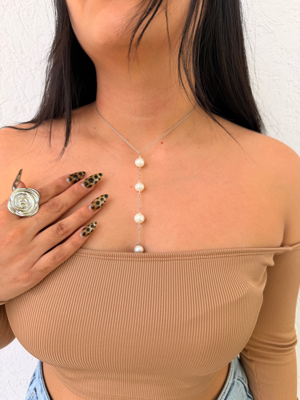 Corbatín Pearl Silver